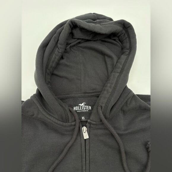 Hollister | Men's Gray Zip-Up oversized Hoodie | XS - Picture 4 of 8